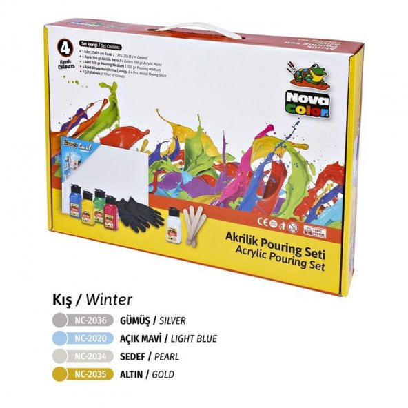 Nova Color Akrilik Pouring Set KIŞ