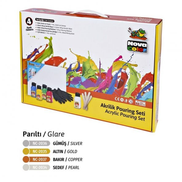 Nova Color Akrilik Pouring Set PARILTI