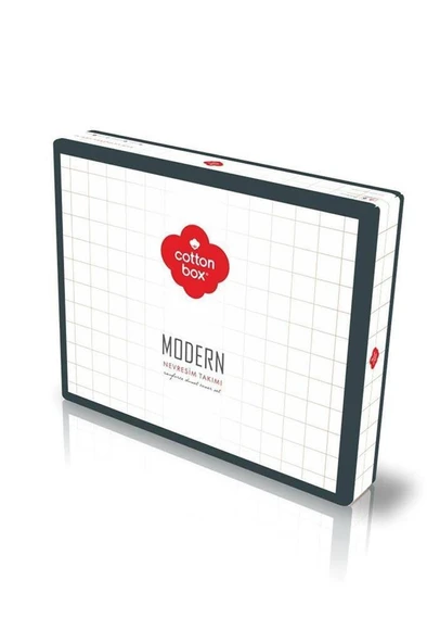 Cotton Box Modern Çift Kişilik Nevresim Takımı Root Vizon - 8