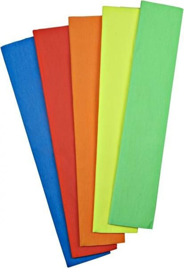 Nova Color Fosforlu Grapon Kağıdı 5 Renk Karışık 50 cm x 200 cm.