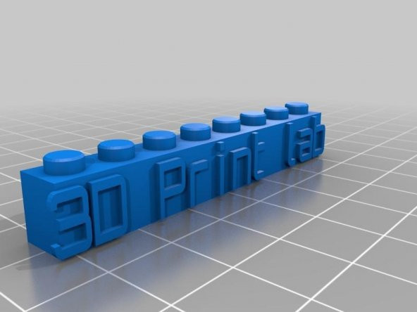 Özelleştirilmiş Lego Bloğum Plastik Aparat