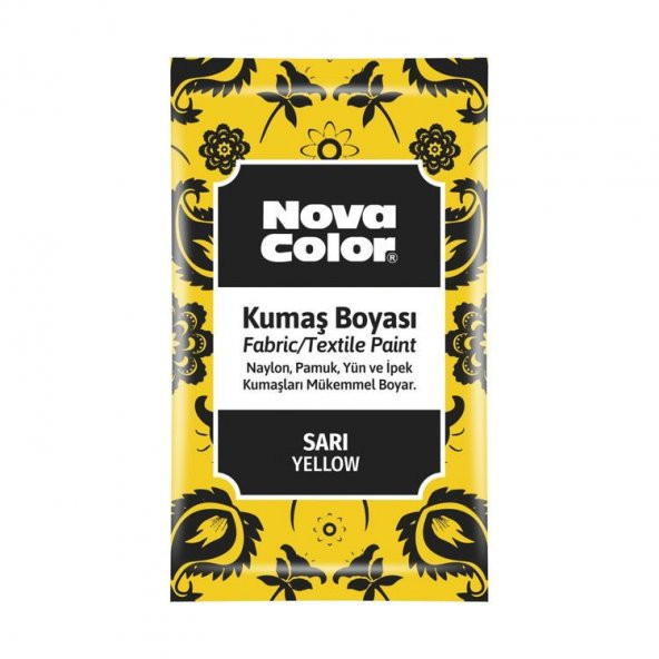Nova Color Toz Kumaş Boyası 12 gr SARI