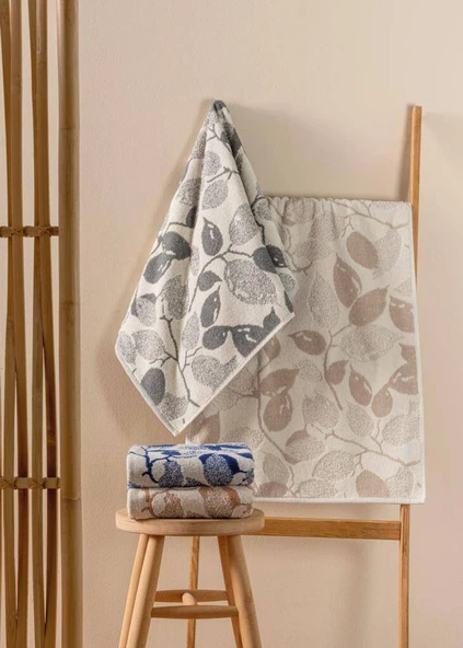 Cotton Box Jakarlı 50x90 4lü Havlu Seti İskandinav Kelda