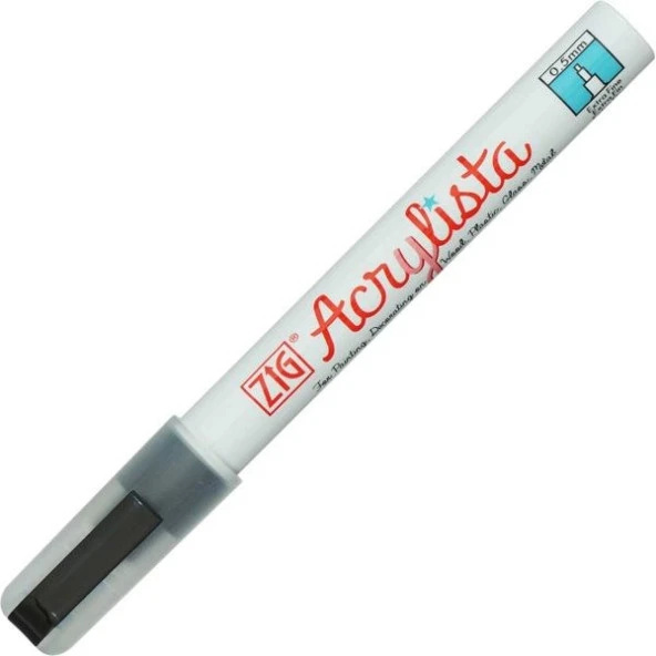 Zig Acrylista Marker Akrilik Boyama Kalemi 0.5 mm Fine Uç SİYAH ürün görseli 1