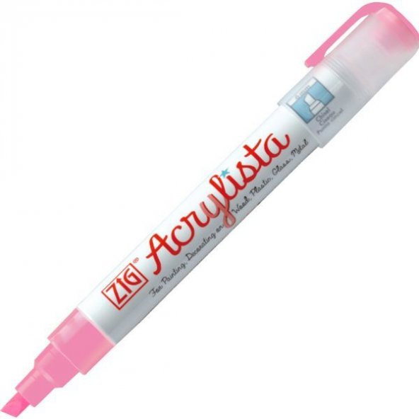Zig Acrylista Marker Akrilik Boyama Kalemi 6 mm Kesik Uç CARNATION
