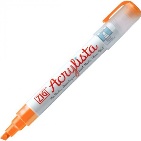Zig Acrylista Marker Akrilik Boyama Kalemi 6 mm Kesik Uç PUMPKIN