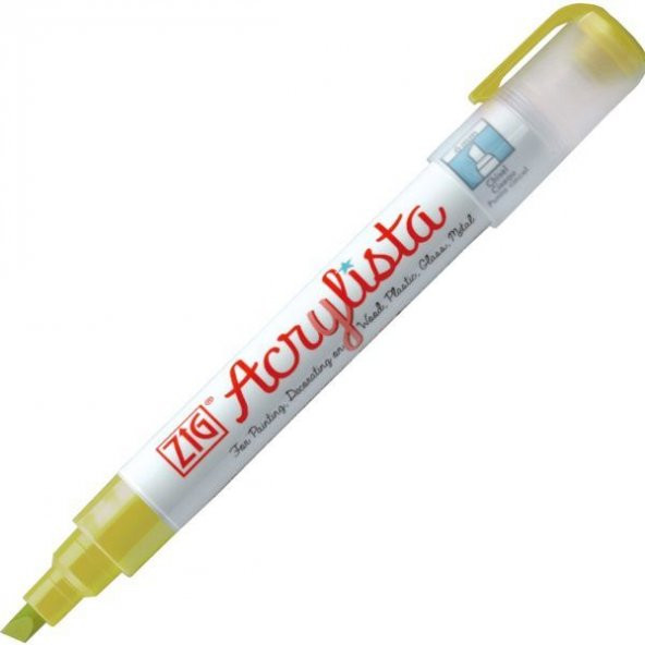 Zig Acrylista Marker Akrilik Boyama Kalemi 6 mm Kesik Uç SALSA VERDE
