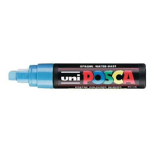 Uni Posca PC-17K Boyama Markörü 15 mm Kesik Uç AÇIK MAVİ
