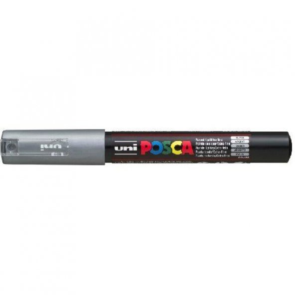 Uni Posca PC-1M Boyama Markörü 0.7 mm METALİK GÜMÜŞ