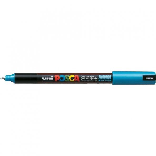 Uni Posca PC-1MR Boyama Markörü 0.7 mm METALİK MAVİ