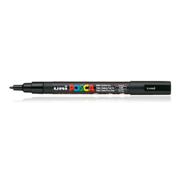 Uni Posca PC-3M Boyama Markörü 0.9-1.3 mm SİYAH