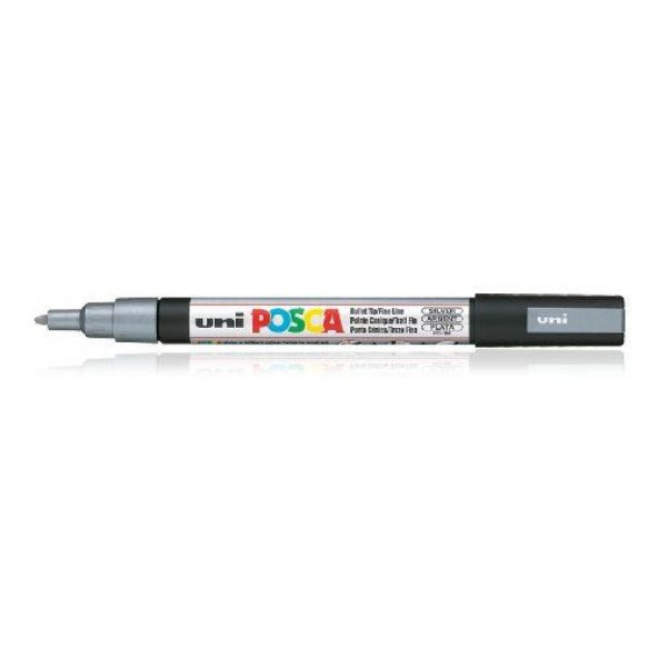 Uni Posca PC-3M Boyama Markörü 0.9-1.3 mm METALİK GÜMÜŞ