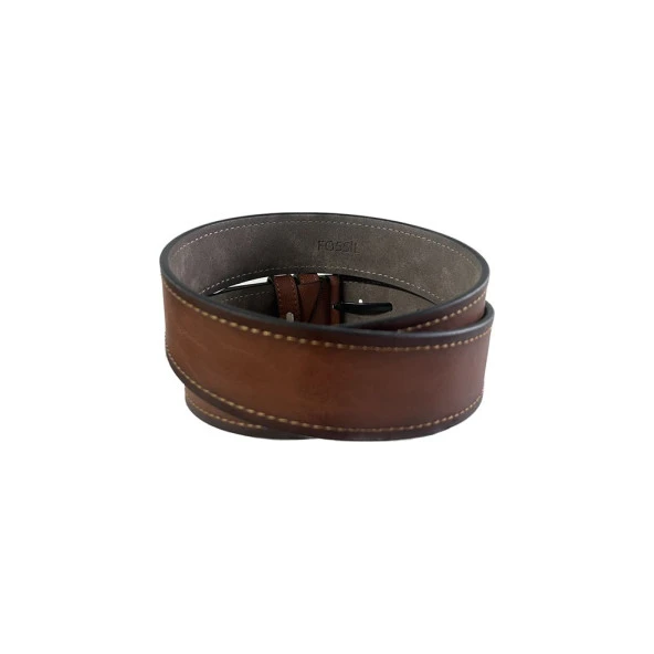 Fossil Taba Suni Deri 4,5 cm Erkek Kemeri 120 - Resim 4