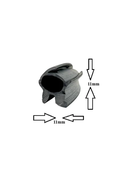 Contacall Sunroof Fitili, Üniversal Araç sanruf fitili, Siyah 2,5 Metre - 5