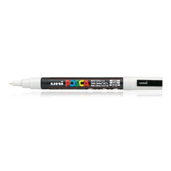 Uni Posca PC-3M Boyama Markörü 0.9-1.3 mm BEYAZ
