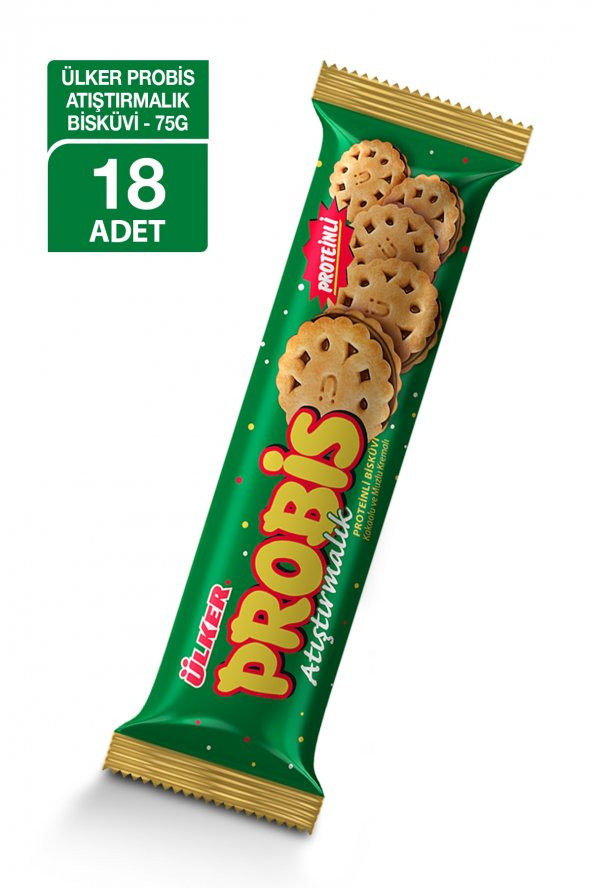 Ülker Probis Atıştırmalık Bisküvi 75 Gr (18 Adet) 1 koli