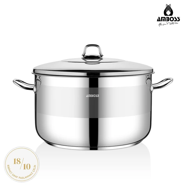 Saphire Paslanmaz Çelik 34x20 cm Çelik Kapaklı Derin Tencere ürün görseli