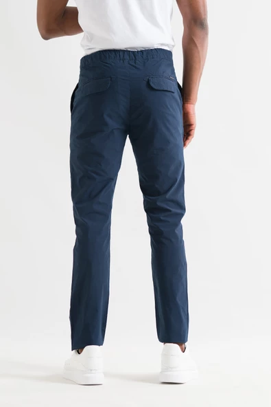 Çift Pileli Regular Fit Beli Lastikli İplikli Yazlık İnce Kumaş Erkek Jogger Pantolon - Resim 11