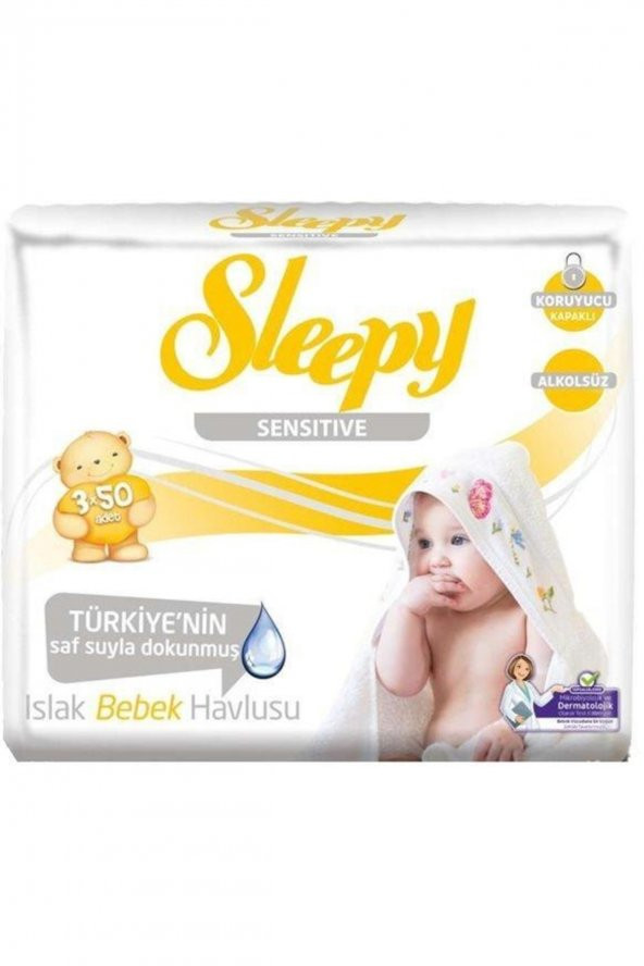 Sleepy Sensitive Islak Havlu Mendil 24lü 2160 Yaprak(varyamall) - 2