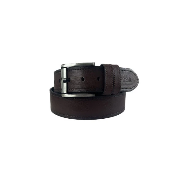 Fossil Kahve Suni Deri 4,5 cm Erkek Kemeri 105 - Resim 2