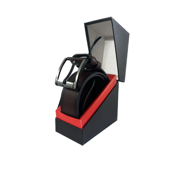 Fossil Kahve Suni Deri 4,5 cm Erkek Kemeri 105 - Resim 5