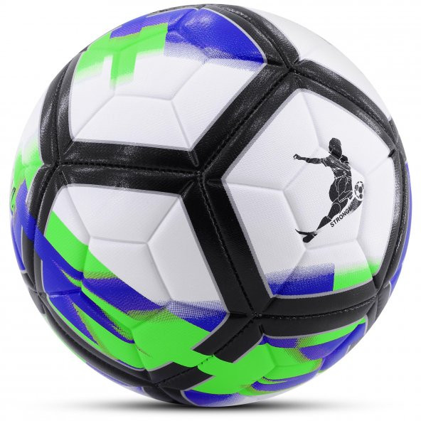 Telvesse Futbol Topu LaLiga Pompalı Sert Zemin Halı Saha Futbol Topu No:5 Yeşil 036 - 2