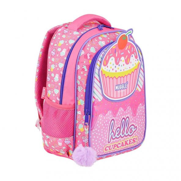 MIKRO OKUL CANTASI MUGGLE CUP CAKE PEMBE MU7051 - Resim 2