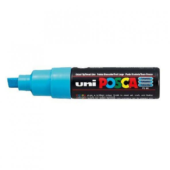 Uni Posca PC-8K Boyama Markörü 8 mm Kesik Uç TURKUAZ