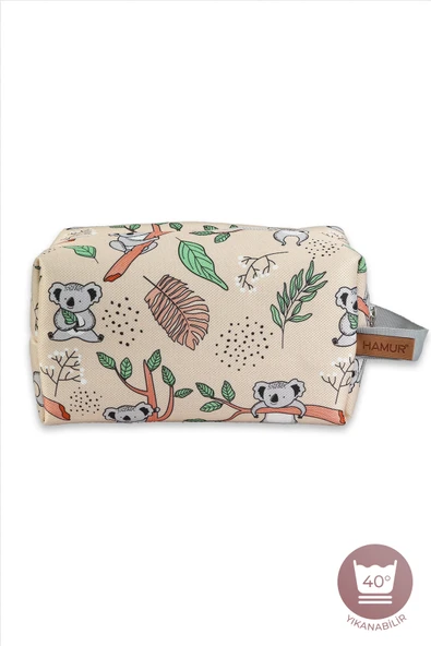 Kirli Temiz Islak Organizer Çantası Koala Bebek Çocuk Kıyafet Çamaşır Anne Makyaj Alezli Çanta - 3