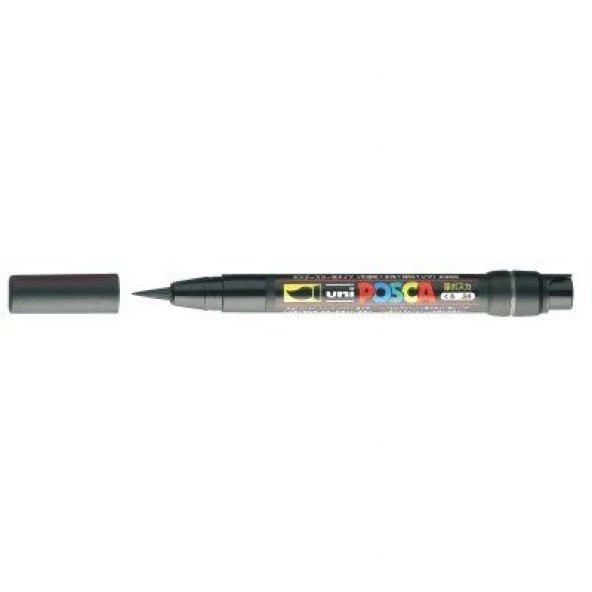 Uni Posca PCF-350 Boyama Markörü 1-10 mm Fırça Uç SİYAH