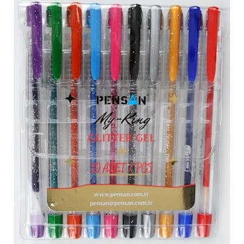 Pensan My-King Glitter Gel Simli Kalem 10 Renk