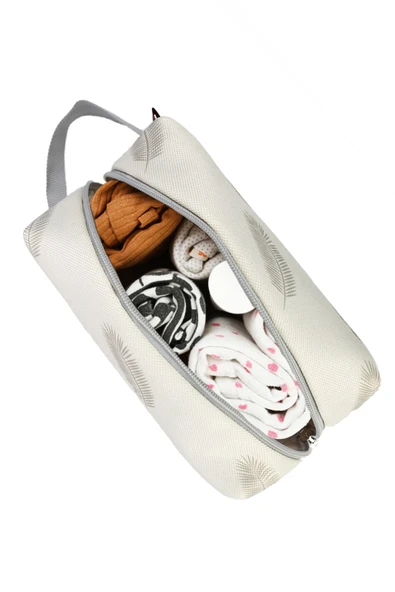 Kirli Temiz Islak Organizer Çantası Melis Bebek Çocuk Kıyafet Çamaşır Anne Makyaj Alezli Çanta - 2