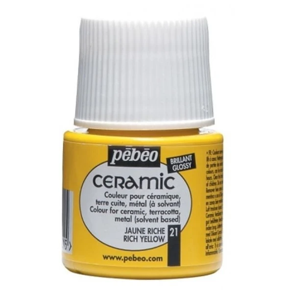 Pebeo Ceramic Seramik Boyası 21 Rich Yellow