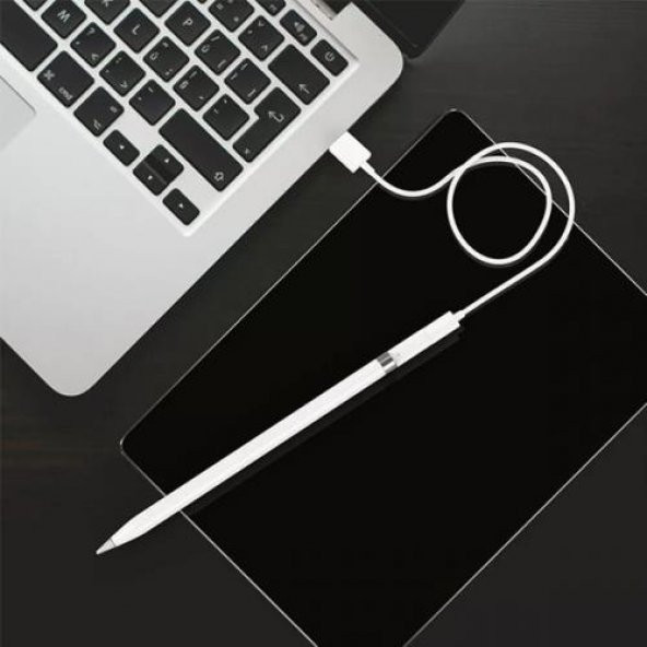 Coofbe Apple Pen Şarj Dönüştürücü Lightning to Lightning Dönüştürücü Apple Pencil Kalem Şarj Adaptörü - Resim 5