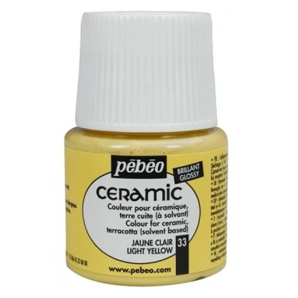 Pebeo Ceramic Seramik Boyası 33 Light Yellow