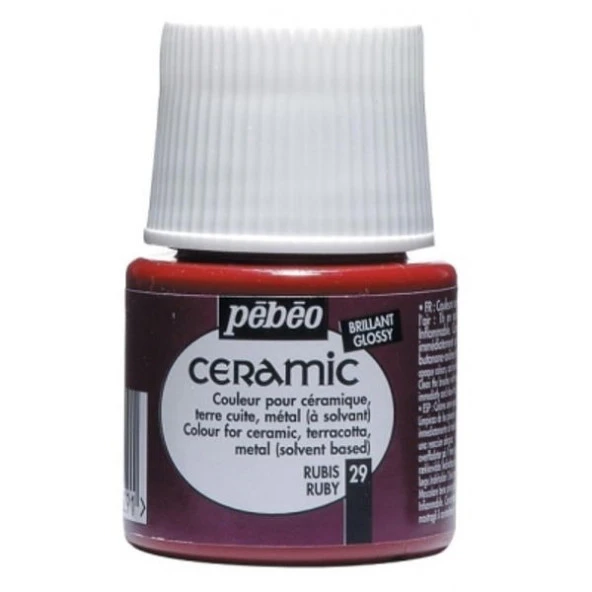 Pebeo Ceramic Seramik Boyası 29 Ruby