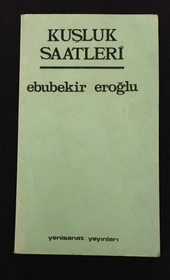 KUŞLUK SAATLERİ   ( İKİNCİ EL ÜRÜN )