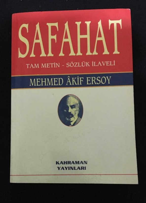SAFAHAT Tam Metin - Sözlük İlaveli ve Safahat Dışında Kalmış Bir Kısım Şiirler   ( İKİNCİ EL ÜRÜN )