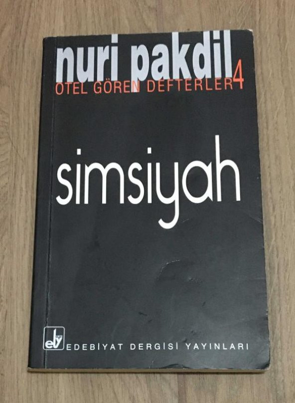 SİMSİYAH Otel Gören Defterler 4 [Birinci Baskı]   ( İKİNCİ EL ÜRÜN ) - 1
