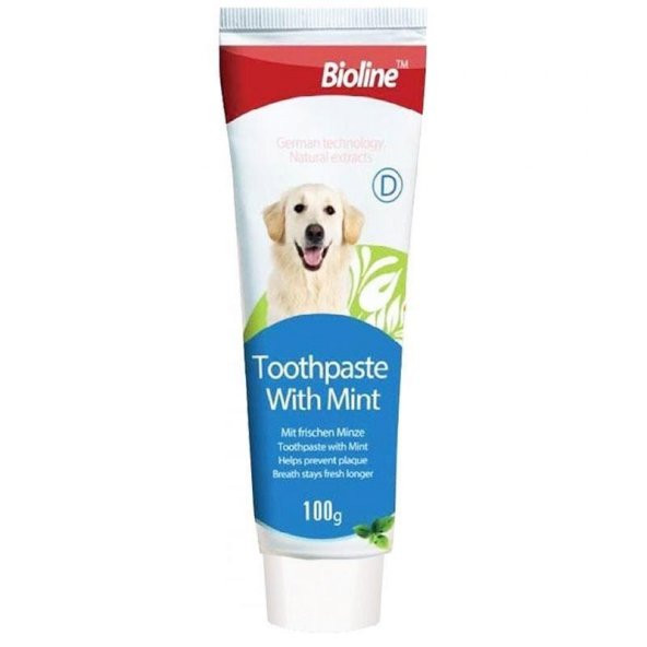 Bioline Köpek Diş Macunu Toothpaste Nane Aromalı 100 Gr