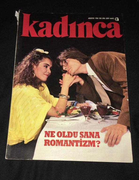 KADINCA Dergisi Ağustos 1986 Sayı 93 Kapak MÜGE TEZMAN - ŞÜKRÜ TÜREN [PATRONSUZ]   ( İKİNCİ EL ÜRÜN )