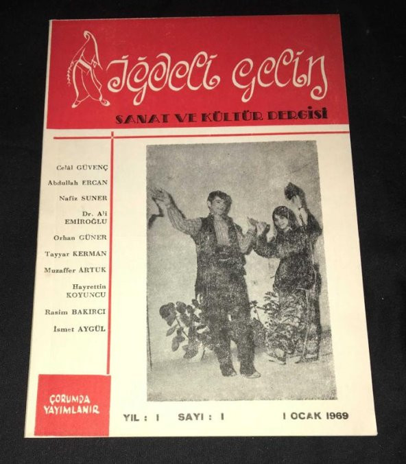 İĞDELİ GELİN Sanat ve Kültür Dergisi 1 Ocak 1969 Yıl 1 Sayı 1   ( İKİNCİ EL ÜRÜN ) - 1