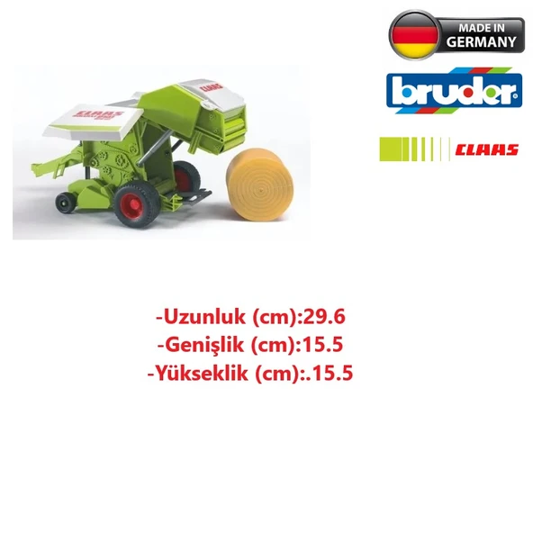 Bruder Claas Rollant 250 Balya Makinası-Bruder Tarım Makina Oyuncak - 2