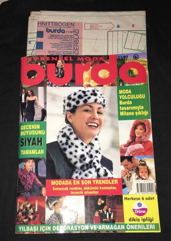 Evrensel Moda BURDA 11/1997 [PATRONLU]   ( İKİNCİ EL ÜRÜN )