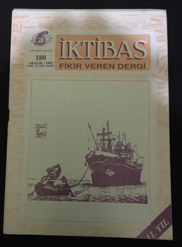 İKTİBAS Dergisi Aralık 1993 Sayı 180 Ecevit: KUZEY IRAK VE ERMENİSTANI VURALIM-GESTAPO HUKUK TASARISI   ( İKİNCİ EL ÜRÜN ) - 1