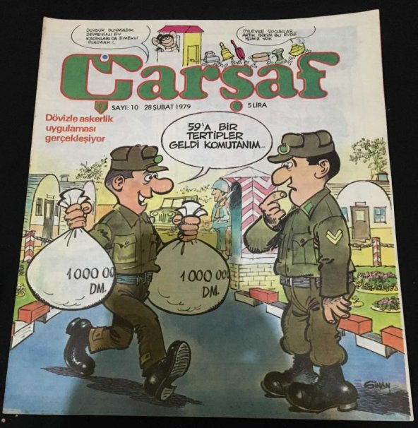 ÇARŞAF Dergisi 28 Şubat 1979 Sayı 10   ( İKİNCİ EL ÜRÜN )