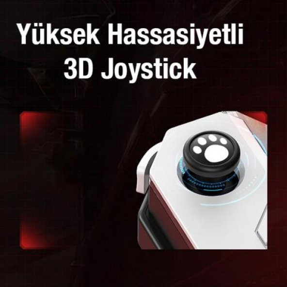 Coofbe 150Mah Şarjlı  Bluetooth Bağlantılı Telefon  Joystick Kontrol Aparatı PUBG Mobile Gamer Oyun Konsolu - 2