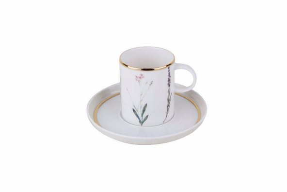 Porland Botanical Tabaklı Kahve Fincanı 85cc  04ALM005075 - 2