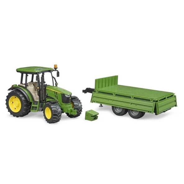 Bruder John Deere 5115M Oyuncak Traktör ve Römork - 6