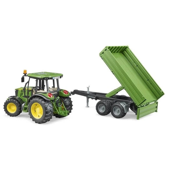 Bruder John Deere 5115M Oyuncak Traktör ve Römork - 5